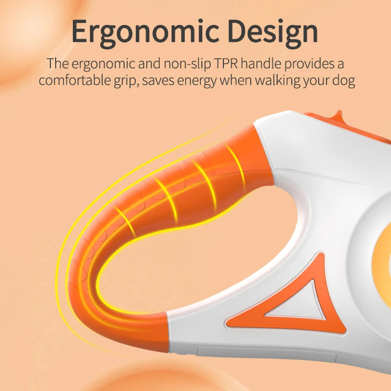 Automatic Retractable Luminous Dog Leash